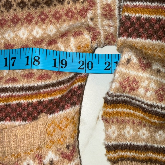 Pink Rose Fair Isle Button Front Cardigan | Size M | NWOT | so Cozy - Picture 4 of 4